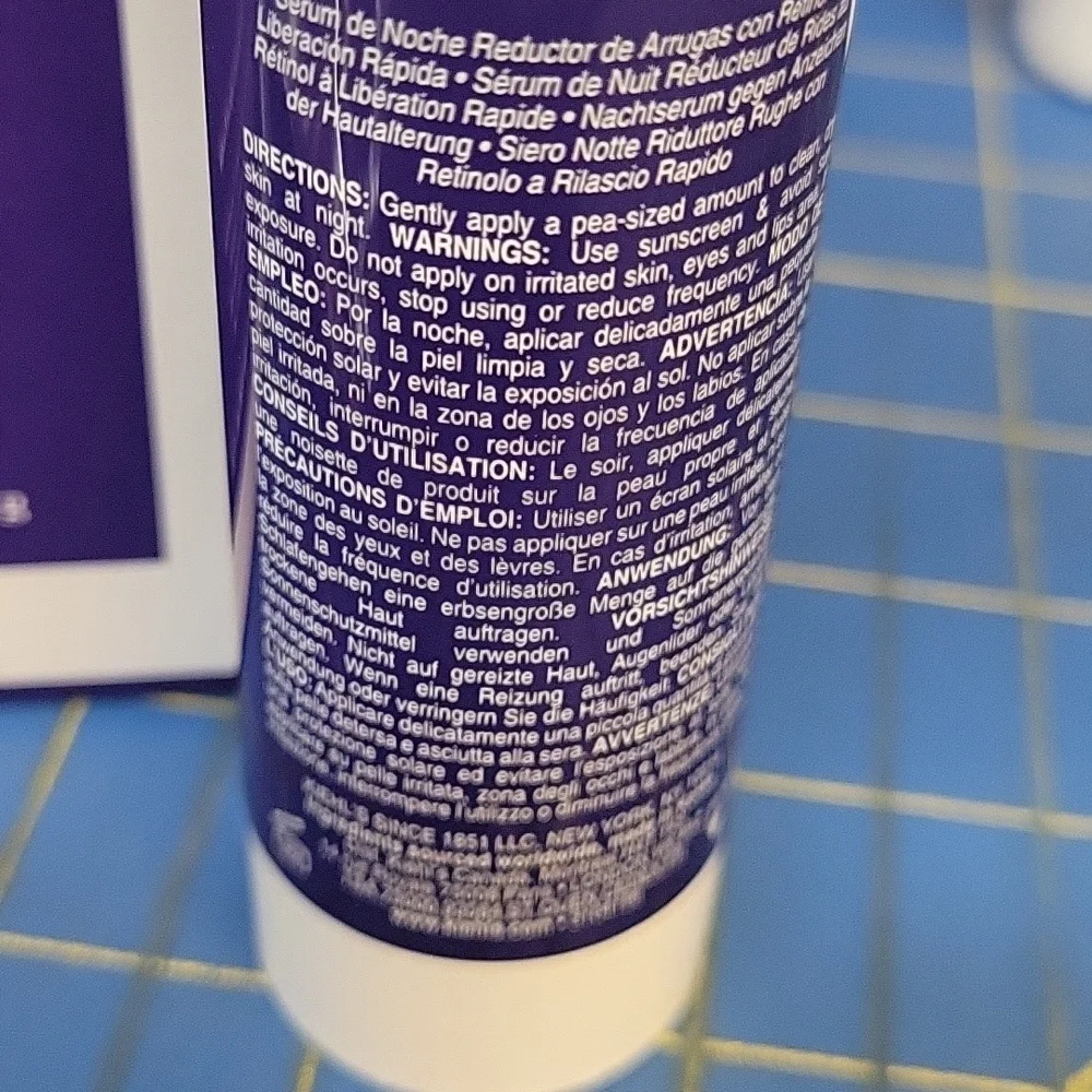 Kiehl's Retinol Fast Release Wrinkle Reducing  Night Serum Kit New In Box